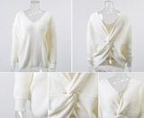 Criss Cross Sweater - White