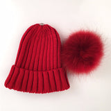 Red Fur Pomkin Hat