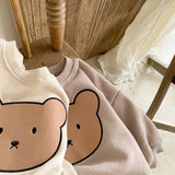 Teddy Bear Sweatshirt and Jogger Pants - Set