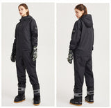 Ski Snowboard Jumpsuit One Piece Set - Black