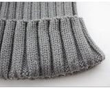 Mini Dark Grey Double Pomkin Hat