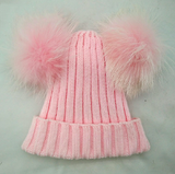 Mini Pink Double Pomkin Hat