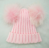 Pink Double Pomkin Hat