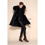 Black Fur Lined Parka Real Genuine