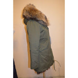 Natural Fur Green Parka