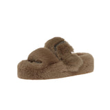 Fluffy Home Faux Fur Slides Slippers