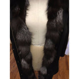 Men's Silver Fox Fur Convertible Parka