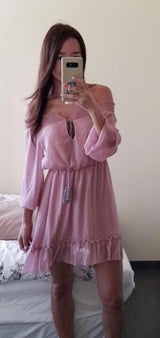 GRACE Chiffon Boho Loose Mini Dress