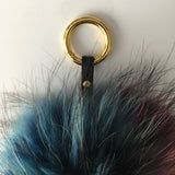 Multicolor Fur Pom Keychain