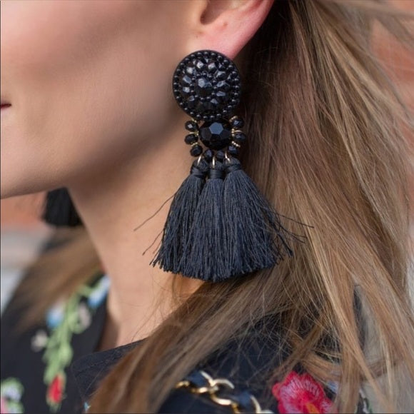 Boho Fringe Tassel Earrings - 9 colors