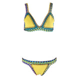 Olga Two Piece Crochet Bodysuit Bikini S