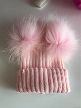 Mini Pink Double Pomkin Hat