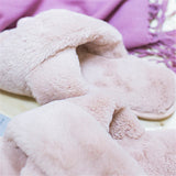 Plush Faux Fur Home Slippers