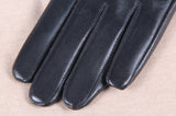 Fur Cuff Genuine Leather Gloves