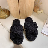 Plush Faux Fur Home Slippers