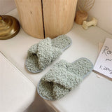 Plush Faux Fur Home Slippers