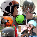 Unisex Ski Helmet with Goggles