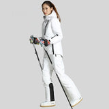 Women White Ski Set