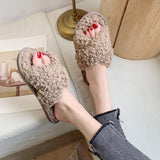 Plush Faux Fur Home Slippers