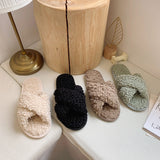 Plush Faux Fur Home Slippers