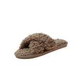 Plush Faux Fur Home Slippers