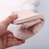 Plush Faux Fur Home Slippers