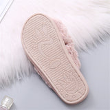 Plush Faux Fur Home Slippers