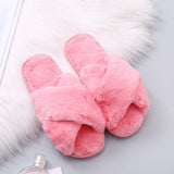 Plush Faux Fur Home Slippers