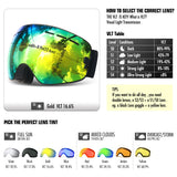 Anti-Fog UV400 Ski Mask Goggles