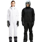 Ski Snowboard Jumpsuit One Piece Set - White