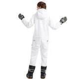 Ski Snowboard Jumpsuit One Piece Set - White