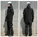 Ski Snowboard Jumpsuit One Piece Set - Black