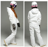 Ski Snowboard Jumpsuit One Piece Set - White