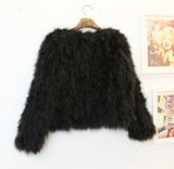 Ostrich Feather Jacket - Black