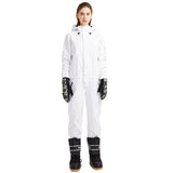 Ski Snowboard Jumpsuit One Piece Set - White