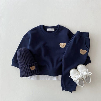 Teddy Bear Sweatshirt & Jogger Pants- Set