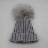 Light Grey Fur Pomkin Hat