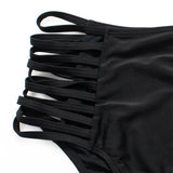 TAYLOR Strappy High Waist Black Bikini
