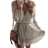 GRACE Chiffon Boho Loose Mini Dress