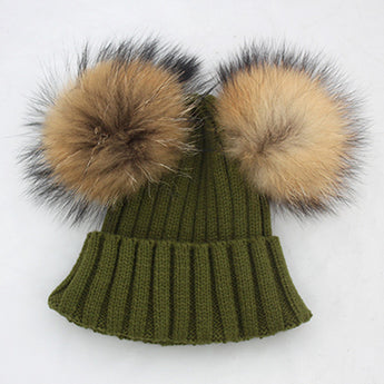 Green Double Pomkin Hat