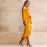 SUNSET Boho High Low Dress