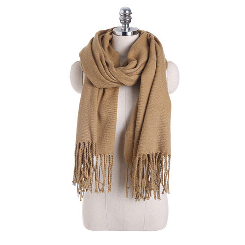 Camel Cashmere Blend Scarf 200x70 cm