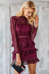 ANASTASIA Dress - Wine