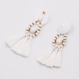 Boho Fringe Tassel Earrings - 9 colors