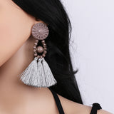 Boho Fringe Tassel Earrings - 9 colors