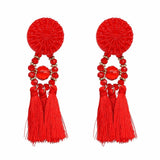 Boho Fringe Tassel Earrings - 9 colors