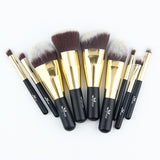 Vegan 9 Travel Makeup Brush + Case Set