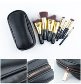 Vegan 9 Travel Makeup Brush + Case Set