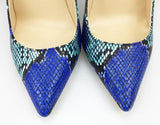 LIZZY Snake Print Pumps