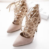 JULES Beige Suede Leather Pumps